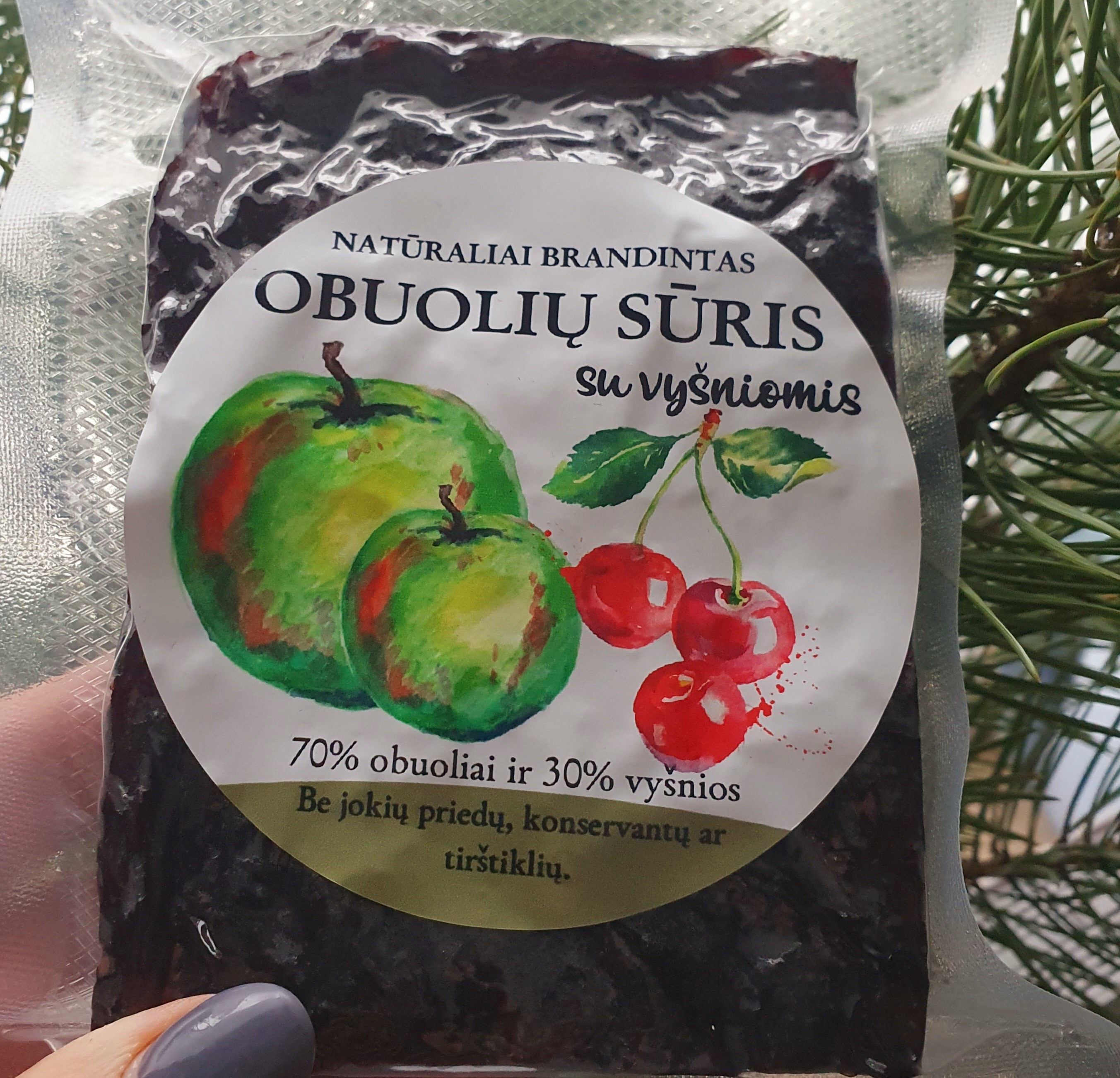 Obuolių sūris su vyšniomis 260g