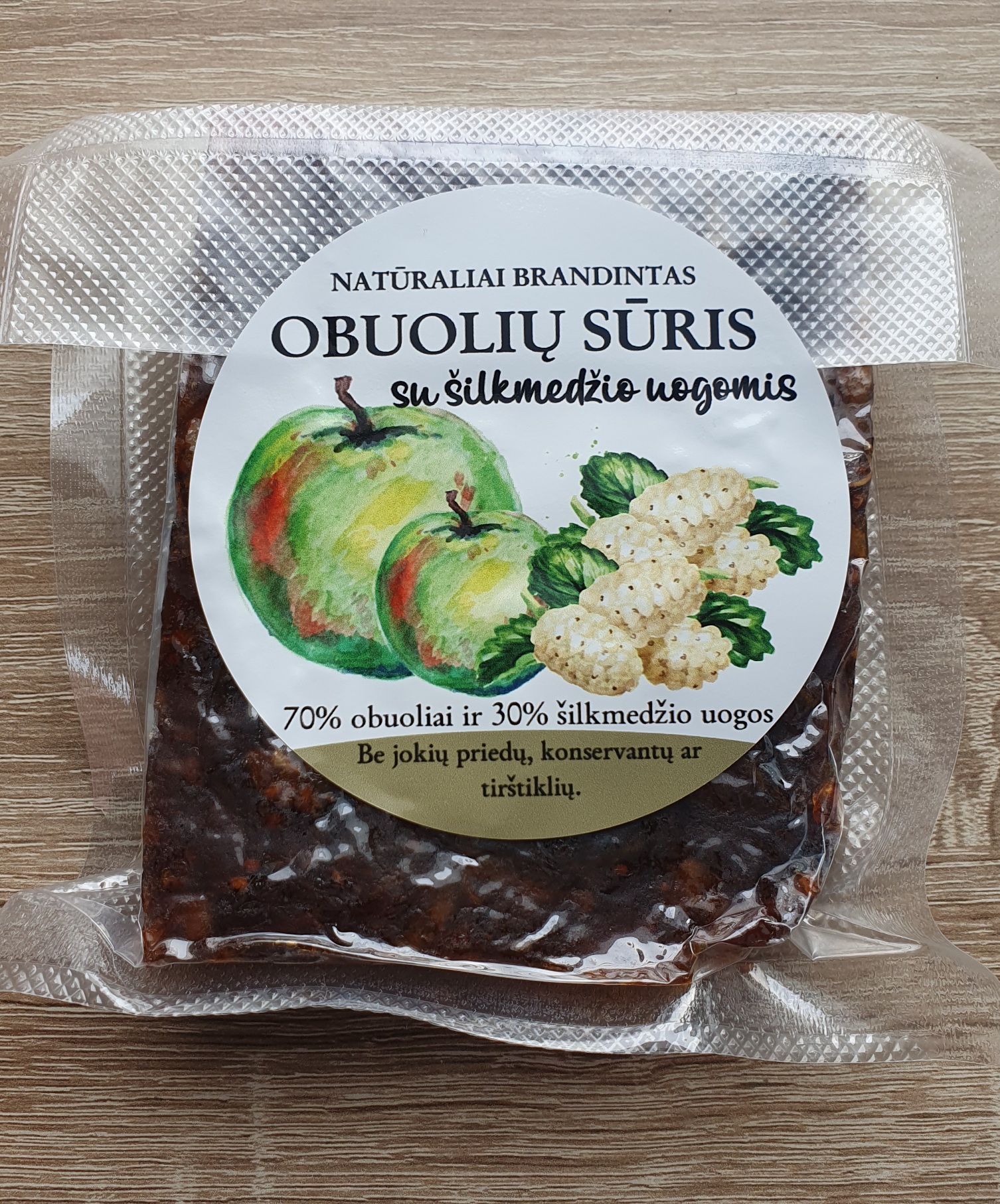 Obuolių sūris su šilkmedžio uogomis 300-315g